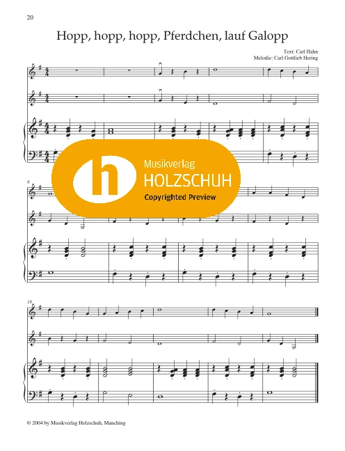 Hopp, hopp, hopp, Pferdchen, lauf Galopp